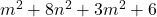 m^2+8n^2+3m^2+6
