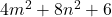 4m^2+8n^2+6